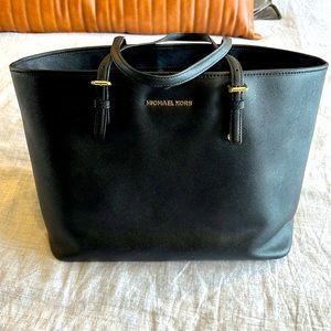 Michael Kors tote black with laptop sleeve